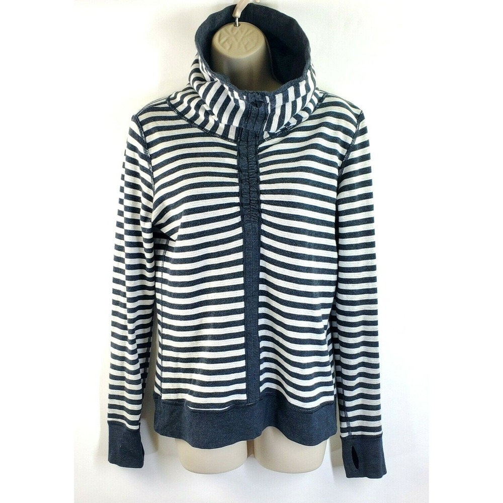 Lululemon Hoodie Womens XS/S In a Cinch Stripe Solid Reversible Cowl-neck